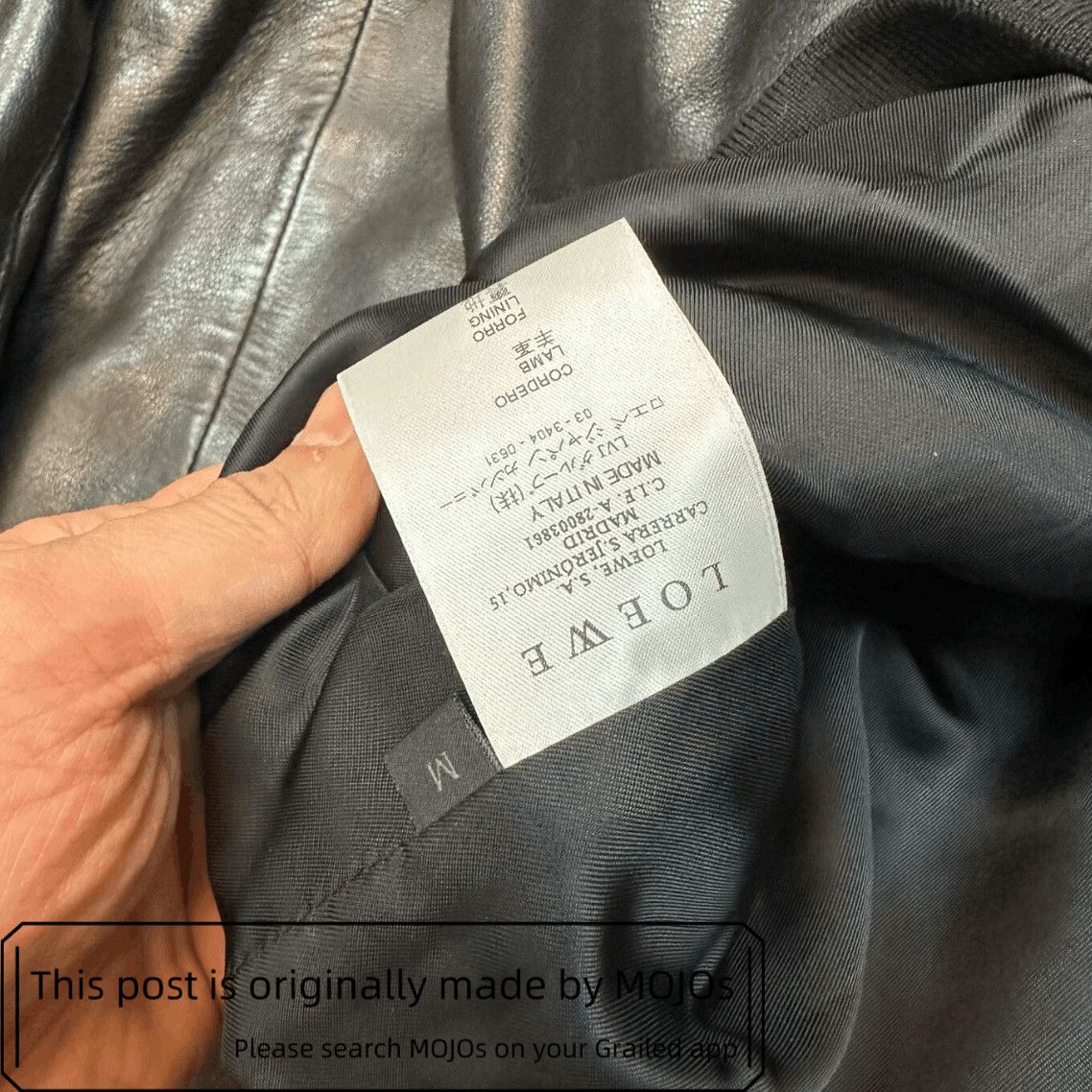 Loewe Sz M Loewe Leather Jacket mojos741 Size US M / EU 48-50 / 2 - 4 Thumbnail