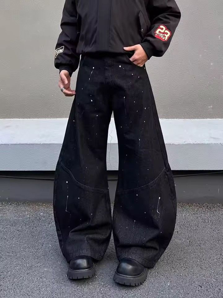 Jean Cyber Y2K Streetwear Striped Baggy Denim Pant Size US 30 / EU 46 - 6 Thumbnail