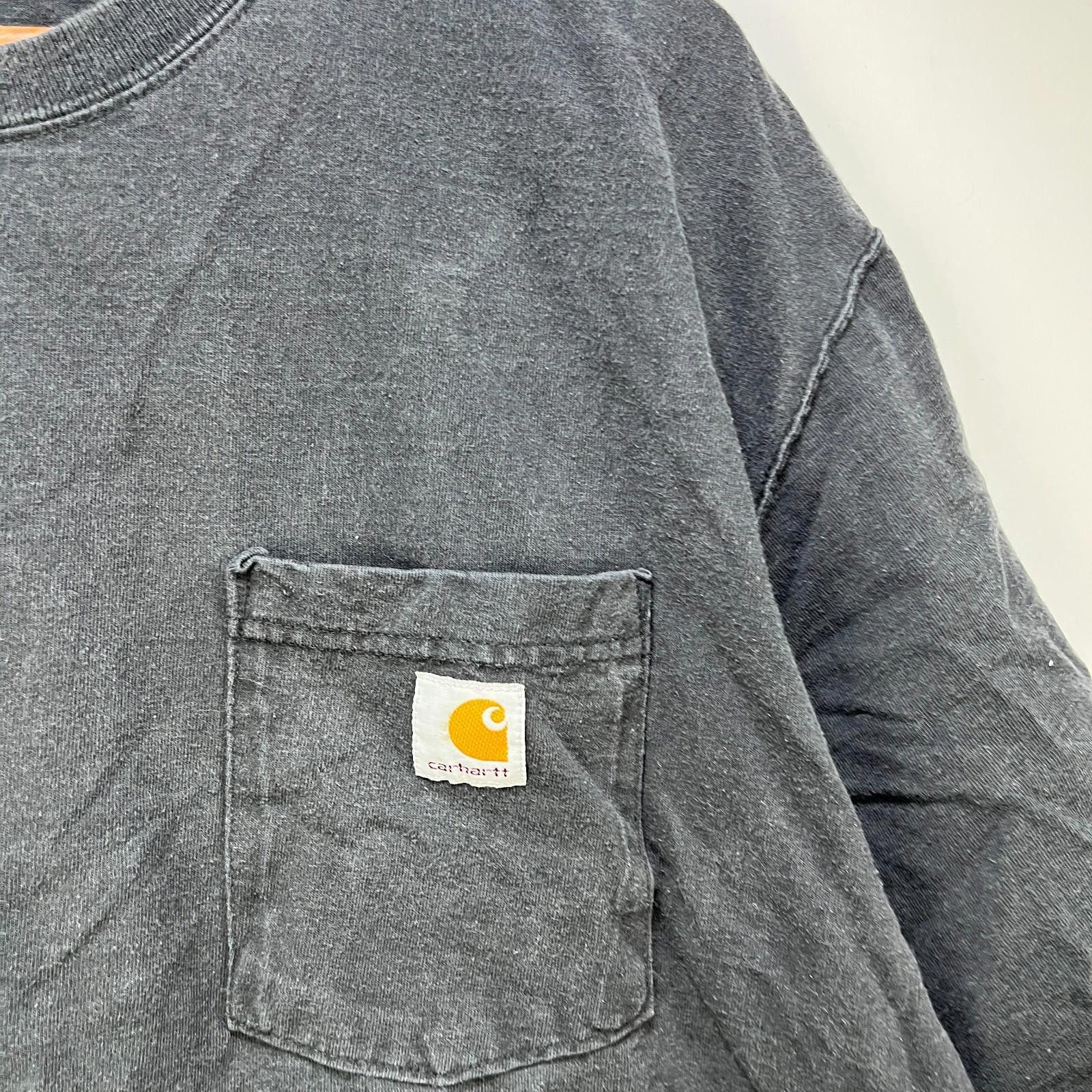 Carhartt Vintage Carhartt Sun faded Black Pocket T Shirt XL Size US XXL / EU 58 / 5 - 3 Thumbnail