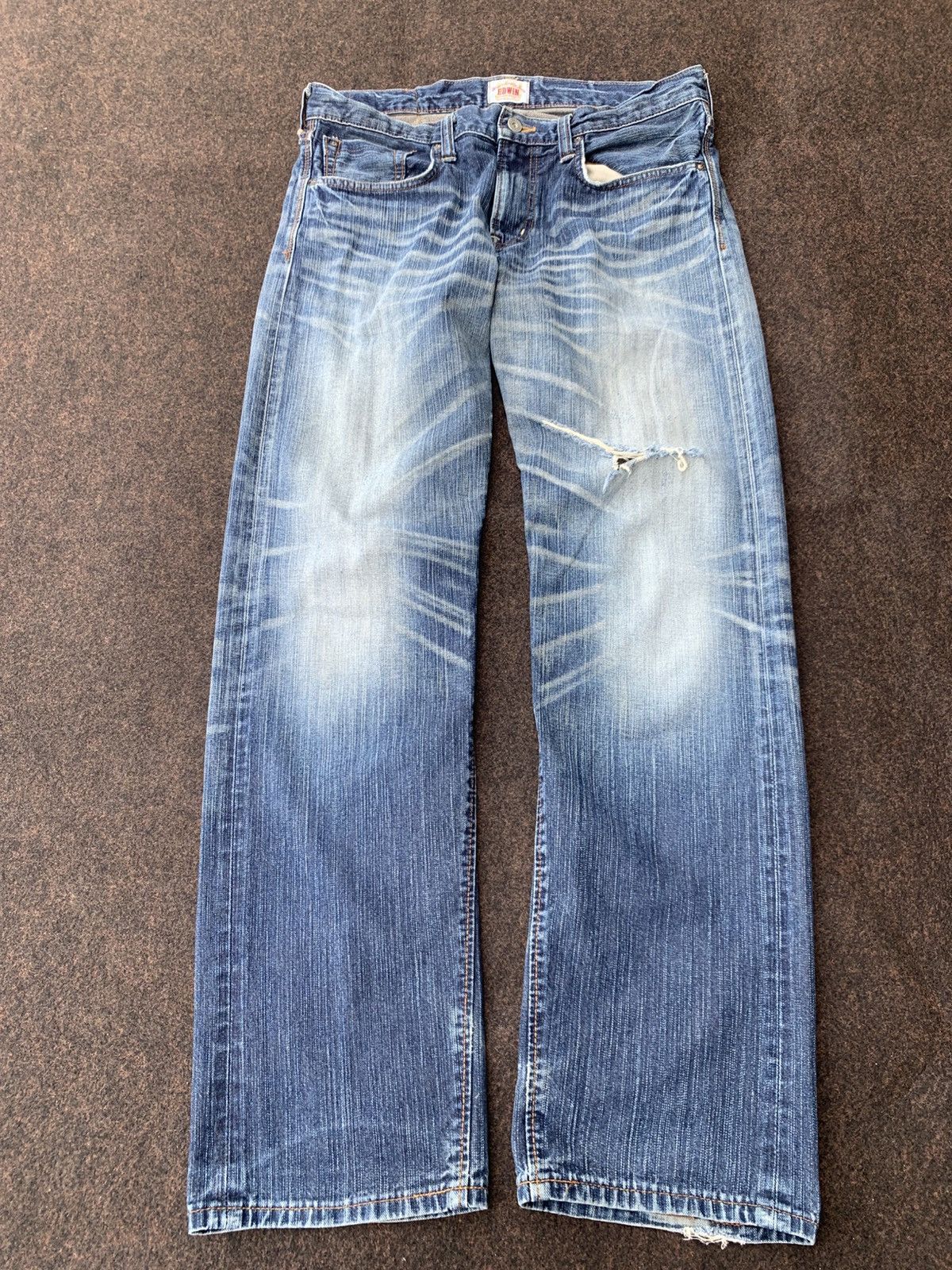 Edwin DISTRESSED EDWIN XV VINTAGE NICE FADE. Size US 35 - 1 Thumbnail