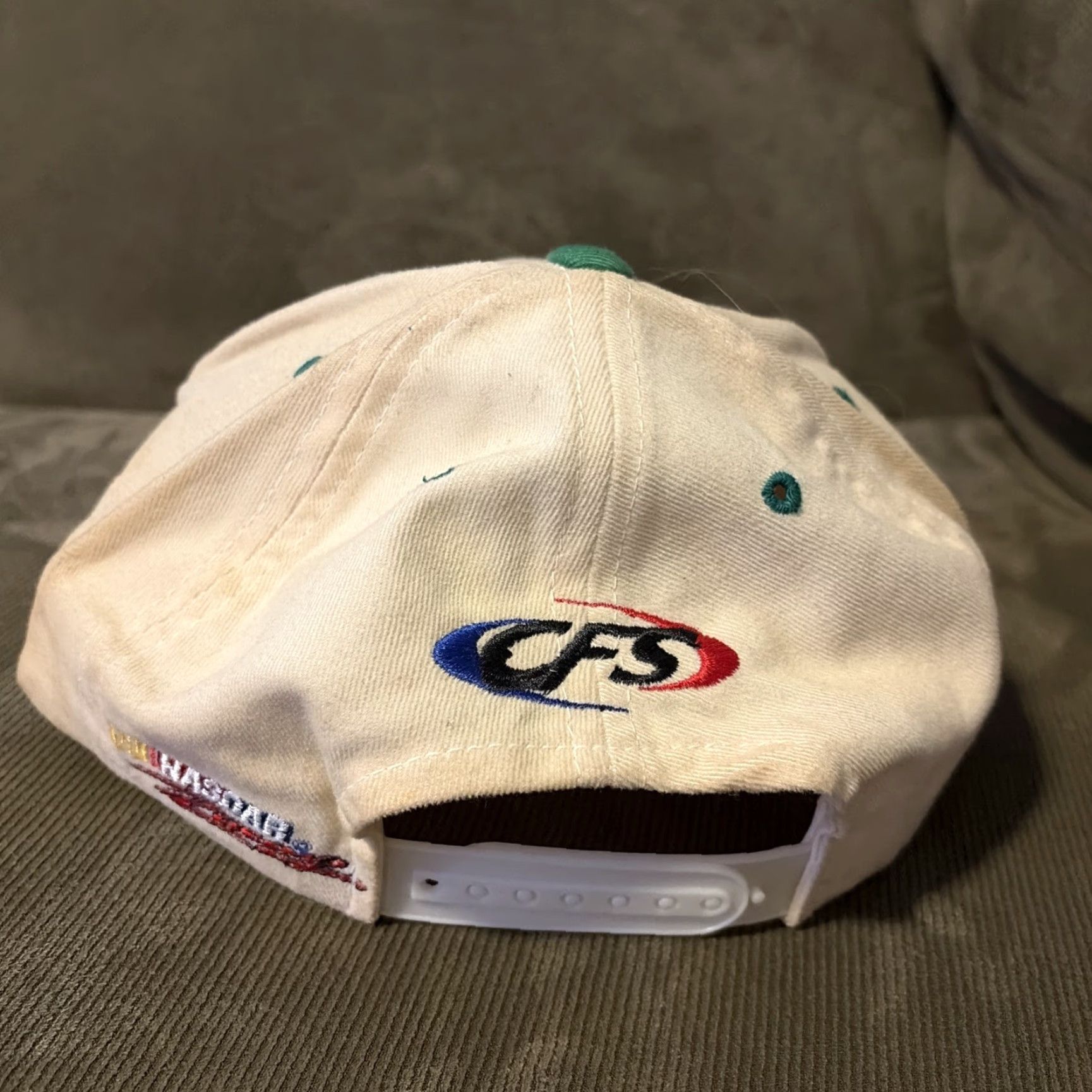 NASCAR VINTAGE NASCAR Racing Bobby Labonte White Green SnapBack Hat 90s Y2K Size ONE SIZE - 6 Thumbnail