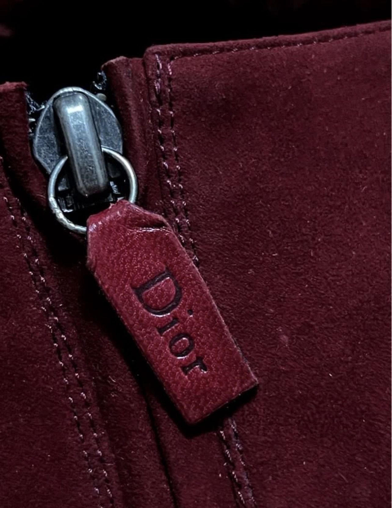 Dior Christian Dior Suede Boots Wine red Size US 6.5 / IT 36.5 - 6 Thumbnail