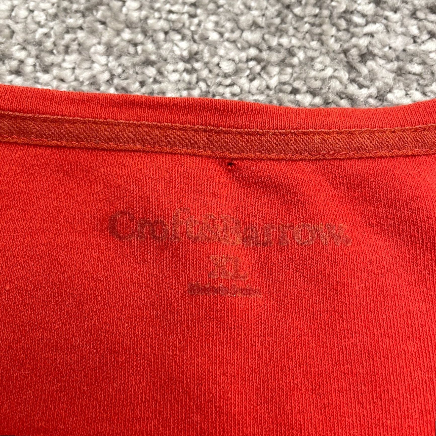Croft & Barrow Croft & Barrow T-Shirt Womens XL Red Long Sleeve Crew Neck Cotton Casual Basic Solid Womens Size XL / US 12-14 / IT 48-50 - 6 Thumbnail