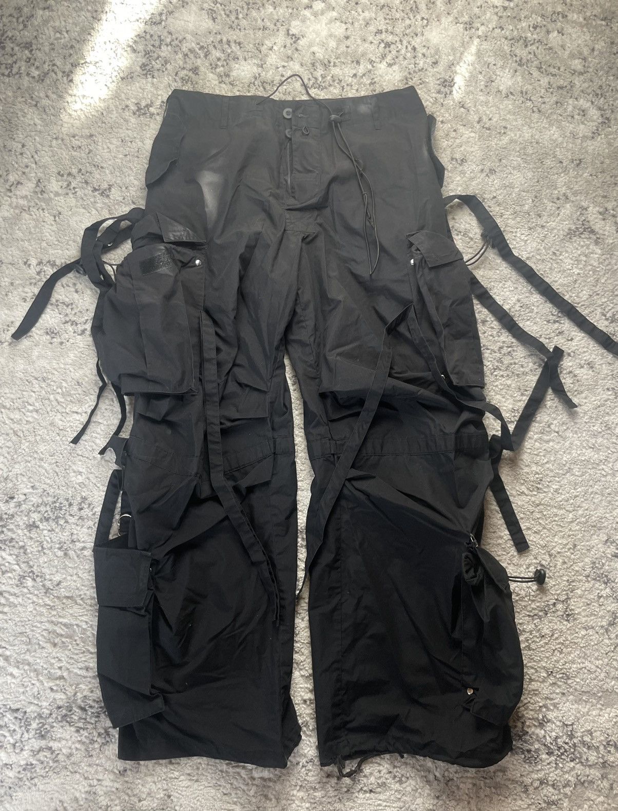 Y2K Parachute Bondage Pants
