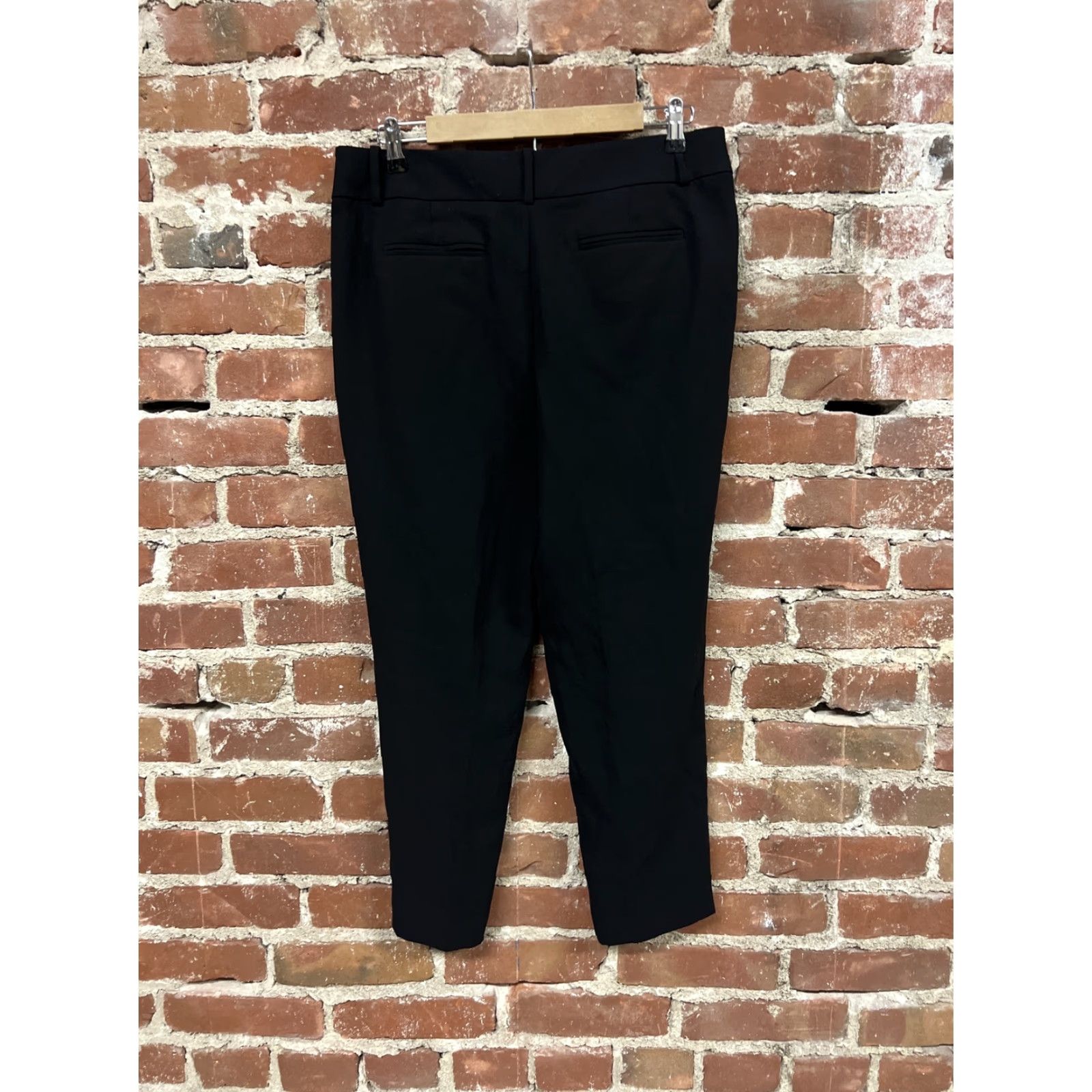 J.Crew J.CREW Pants Womens 10 Black Career Business Pants NWT Dress Pants Straight Leg Stretch Front Zip Modern Women, 10, Black, Regular, High Rise Size 32" / US 10 / IT 46 - 2 Thumbnail