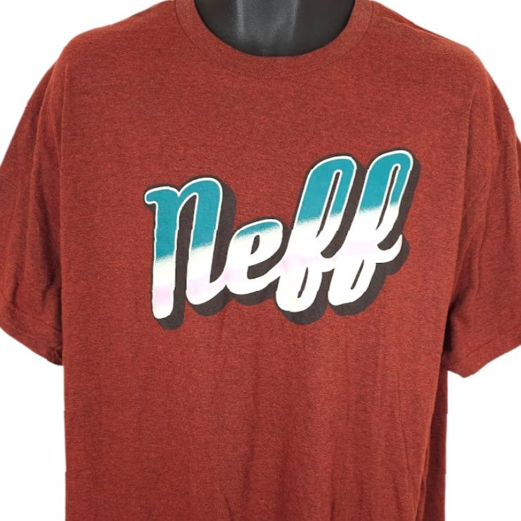 Vintage VINTAGE: No Neff T Shirt Mens Size 3XL Red Skater Skateboarding Surfer Surfing Streetwear Men Graphic Tee Short Sleeve Crew Neck Cotton Size US XXL / EU 58 / 5 - 2 Thumbnail