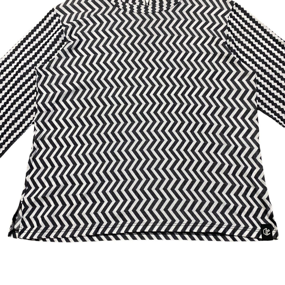 CABANE de ZUCCa Cabane De Zucca Black White Zigzag patern Blouses Size M / US 6-8 / IT 42-44 - 6 Thumbnail