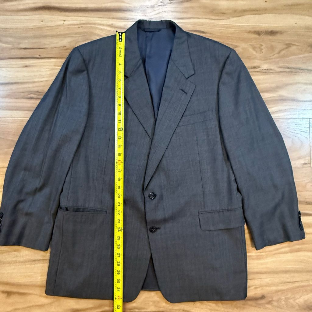 No Fear Hickey Freeman Men’s 46R Loro Piana Super 120s Blazer Size 46R - 6 Thumbnail