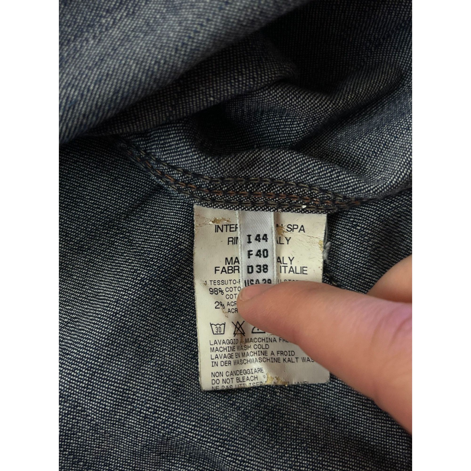 Marithe + Francois Girbaud × Vintage Marithe Francois Girbaud Womens Denim Jacket Size M / US 6-8 / IT 42-44 - 7 Thumbnail