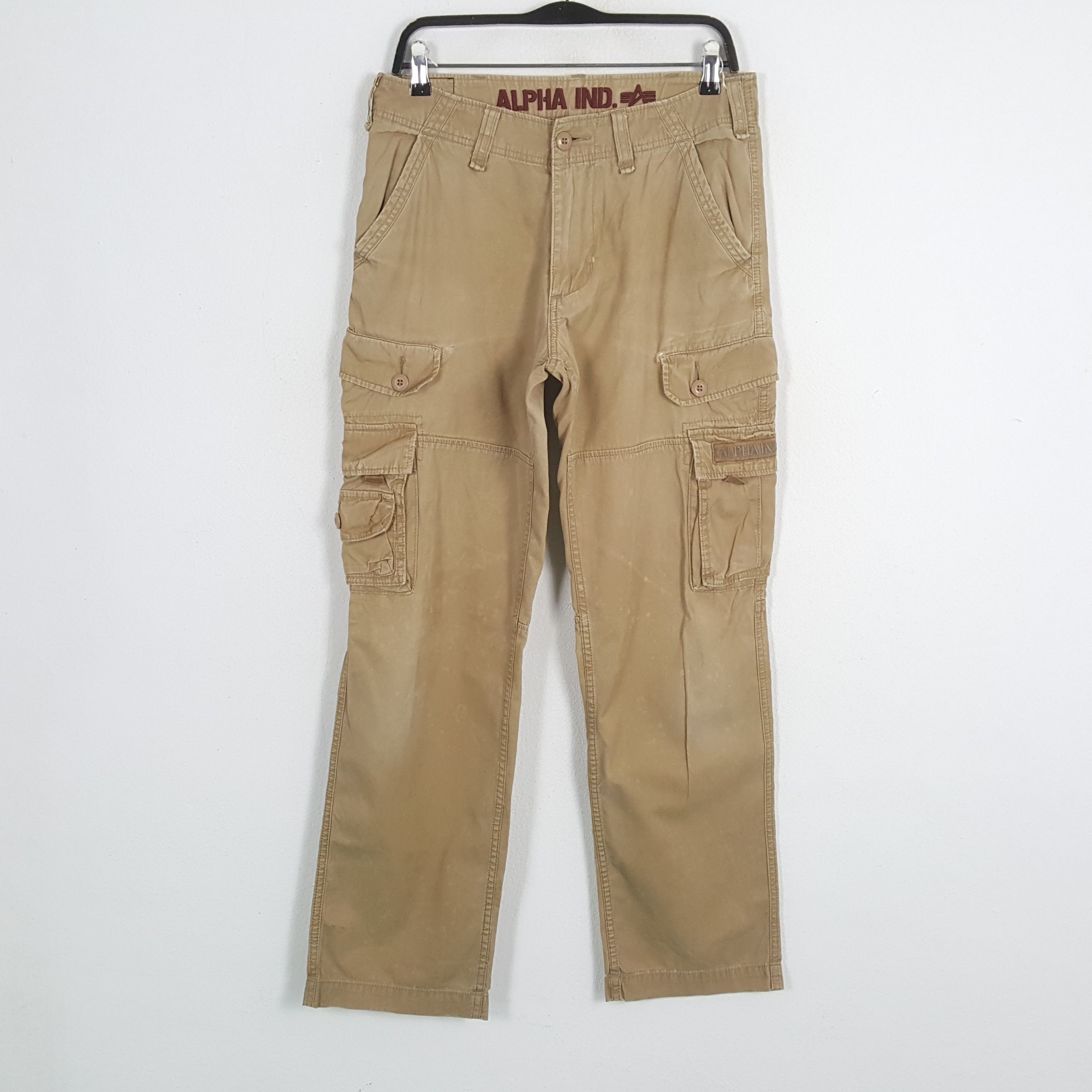 Alpha Industries × Vintage ALPHA INDUSTRIES Cargo Pants Style Size US 31 - 1 Thumbnail