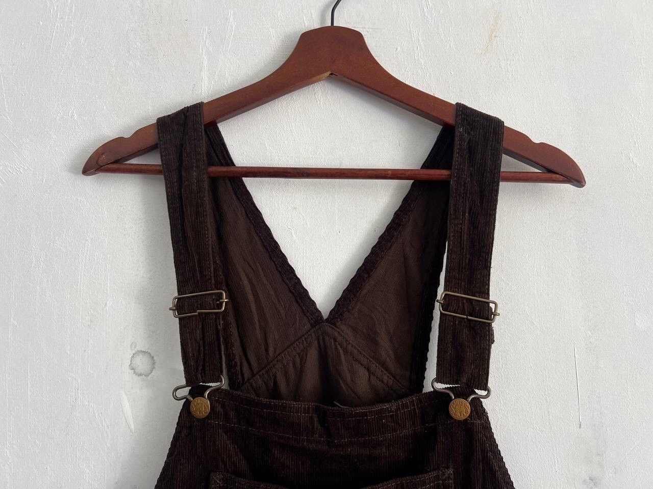 The Smiths Smith’s Workwear Sanforized Brown Corduroi Overalls Size US 33 - 4 Thumbnail