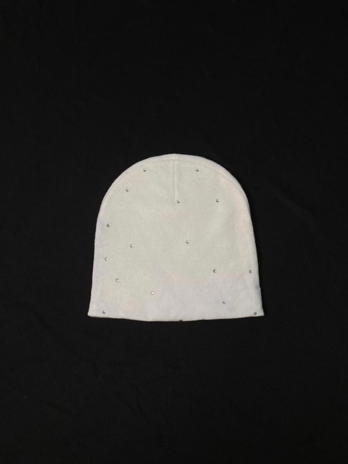 Japanese Brand Rare Black Angel Graphic No Cuff Knit Beanie Hats OS Size ONE SIZE - 5 Thumbnail
