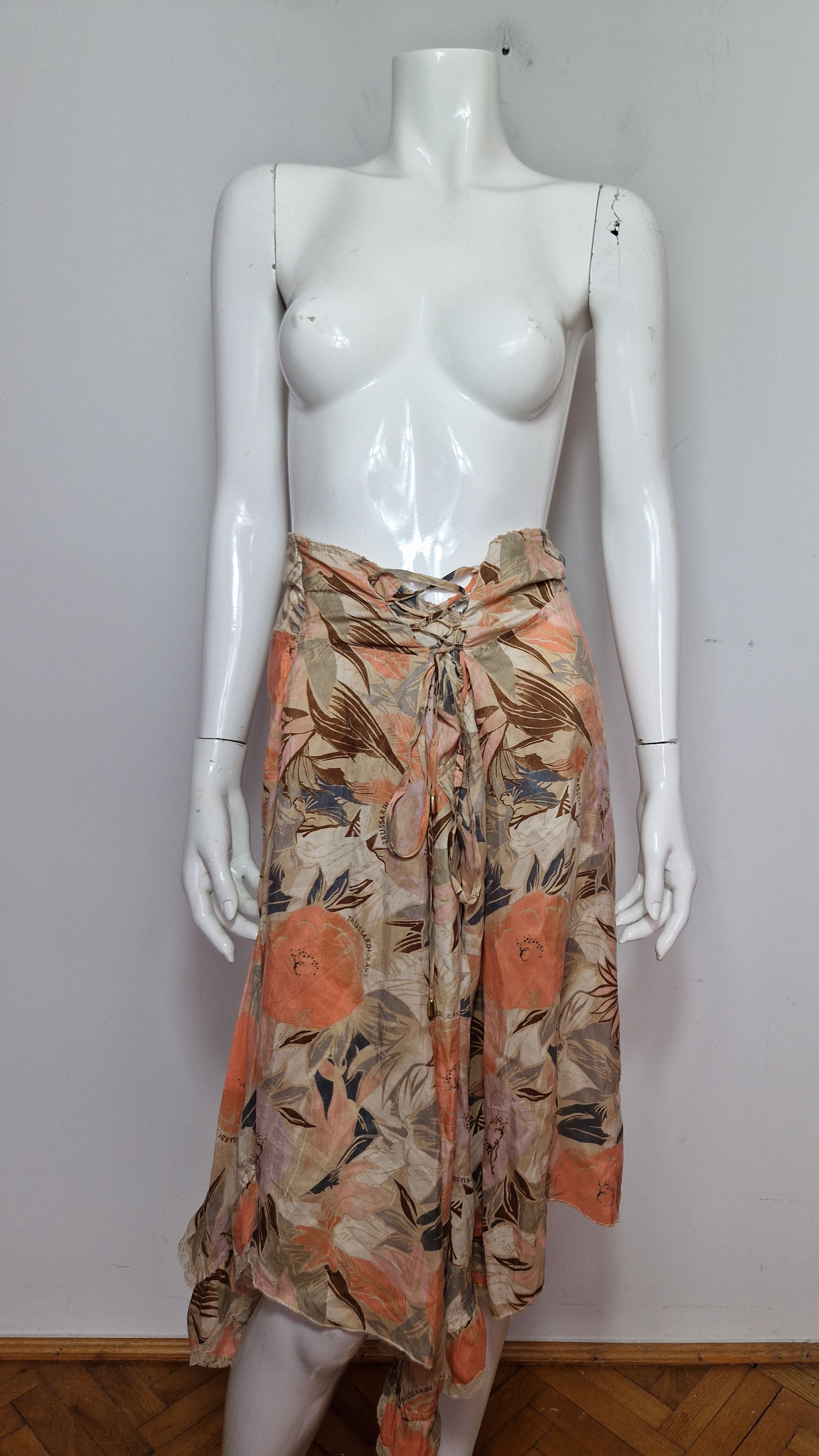 Japanese Brand × Vintage vintage amazing flared silk skirt avant garde japanese Size 26" / US 2 / IT 38 - 2 Thumbnail