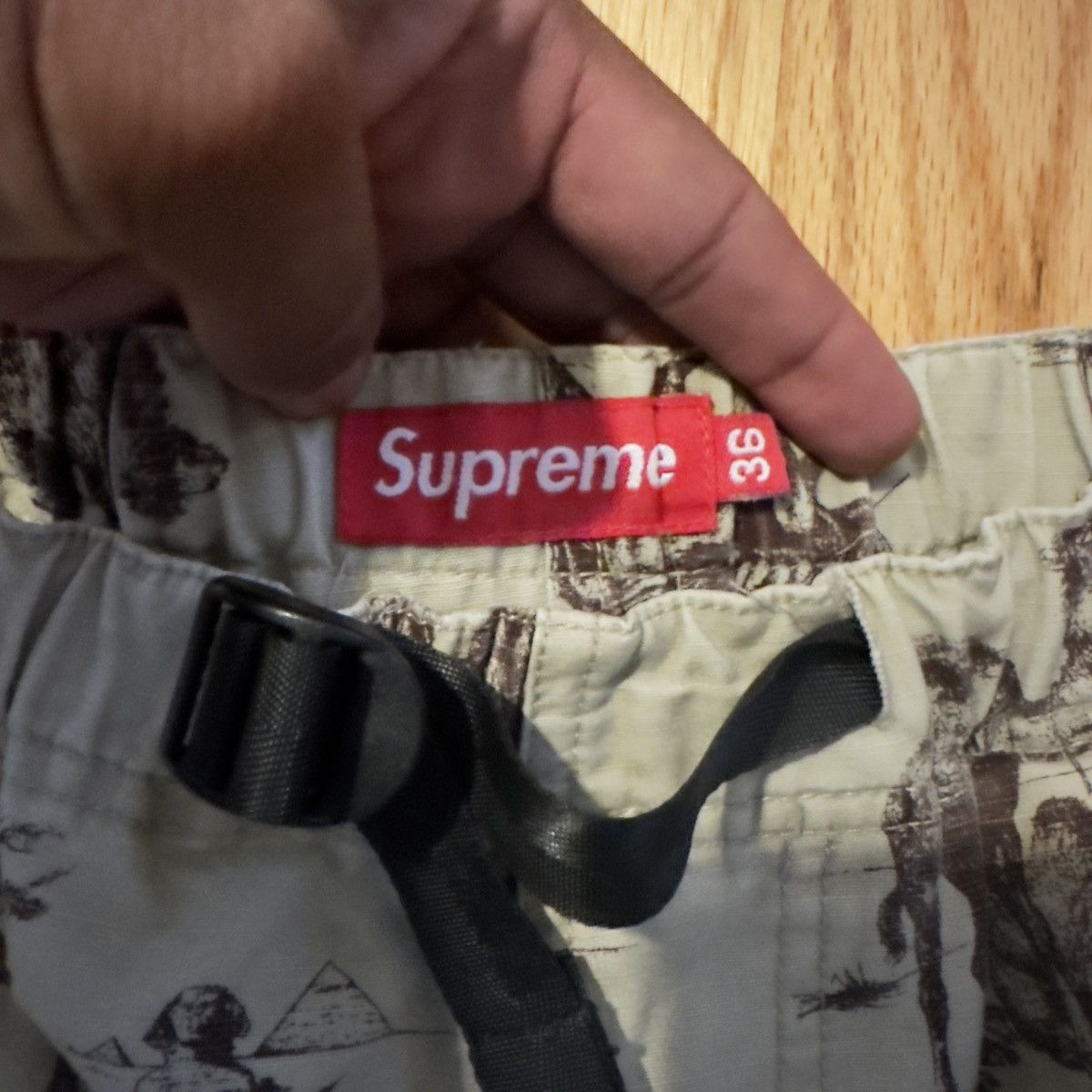 Supreme Supreme Camel Belted Ripstop Shorts SS12 Size 36 Pre Owned Size US 36 / EU 52 - 4 Thumbnail