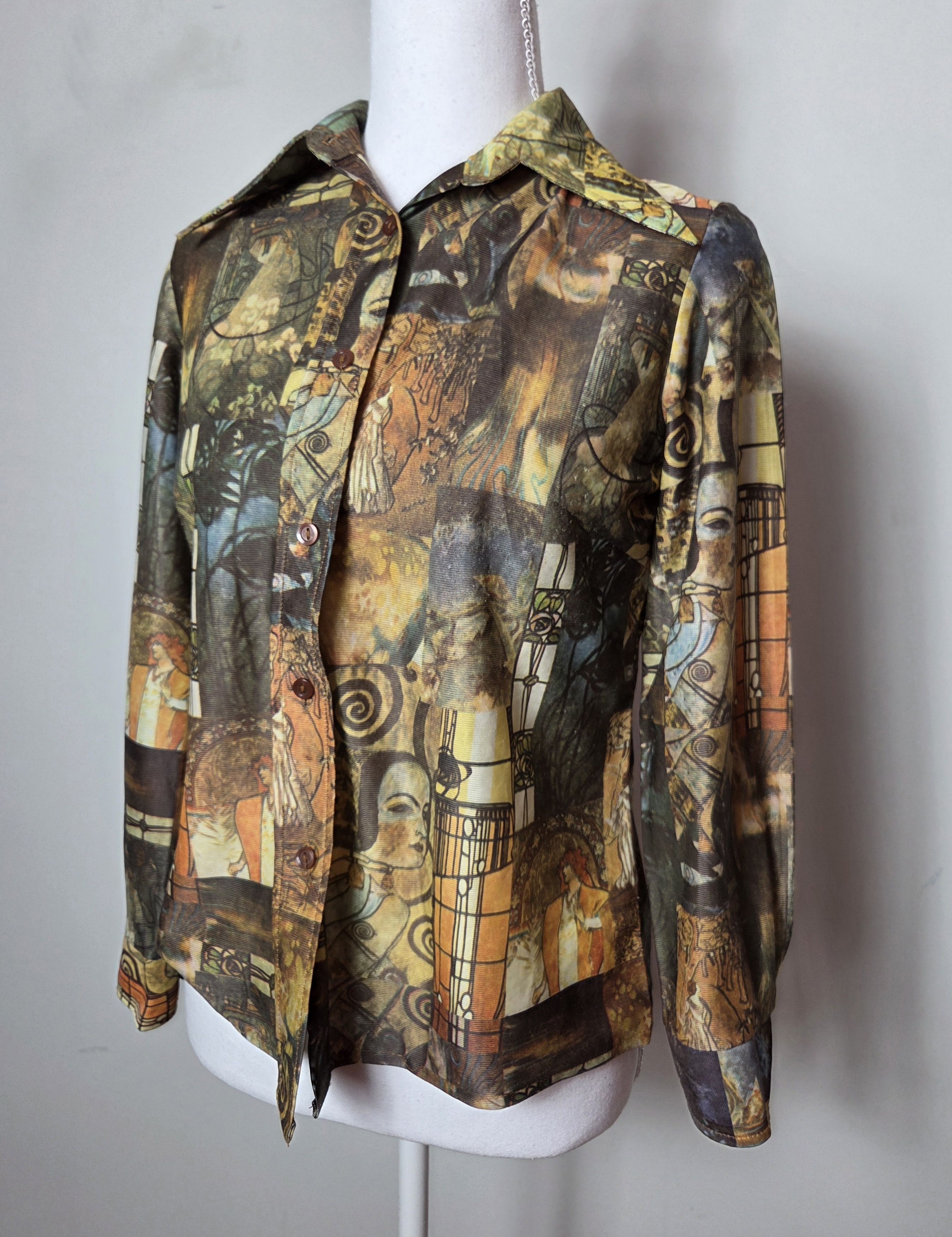 Vintage Vintage 1996 Picasso art printed blouse Size S / US 4 / IT 40 - 2 Thumbnail