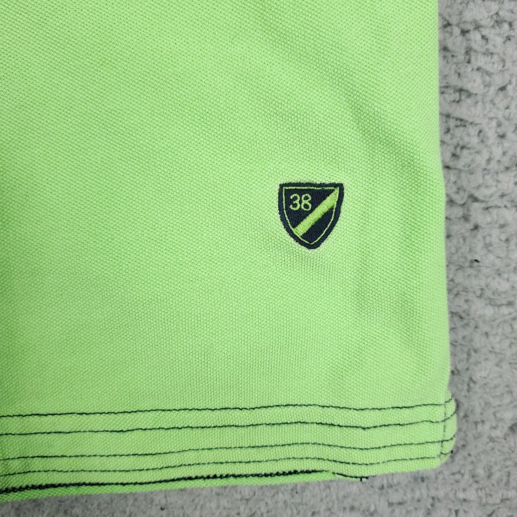 Cremieux Daniel Cremieux Polo Shirt Adult Large Green 100% Cotton Short Sleeve Button Logo Solid Preppy Sports Mens Size US L / EU 52-54 / 3 - 4 Thumbnail