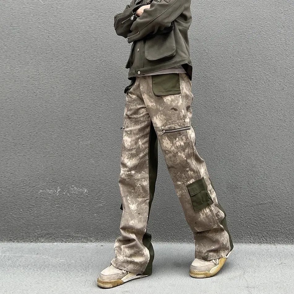 Japanese Brand Vintage patchwork camouflage multi-pocket cargo trousers Size US 32 / EU 48 - 2 Thumbnail