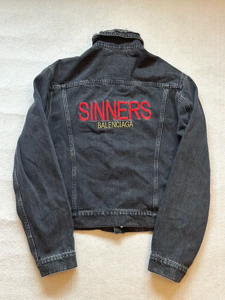 Balenciaga Balenciaga Sinners Denim Jacket Size US S / EU 44-46 / 1 - 2 Thumbnail