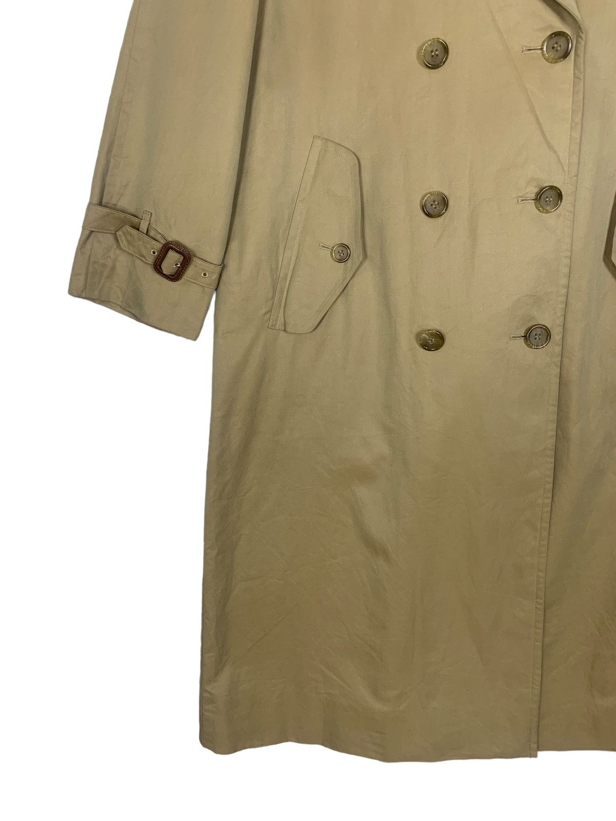 DAKS Daks By Simpson Ltd London Luxury Trench Long Coat Size S / US 4 / IT 40 - 4 Thumbnail
