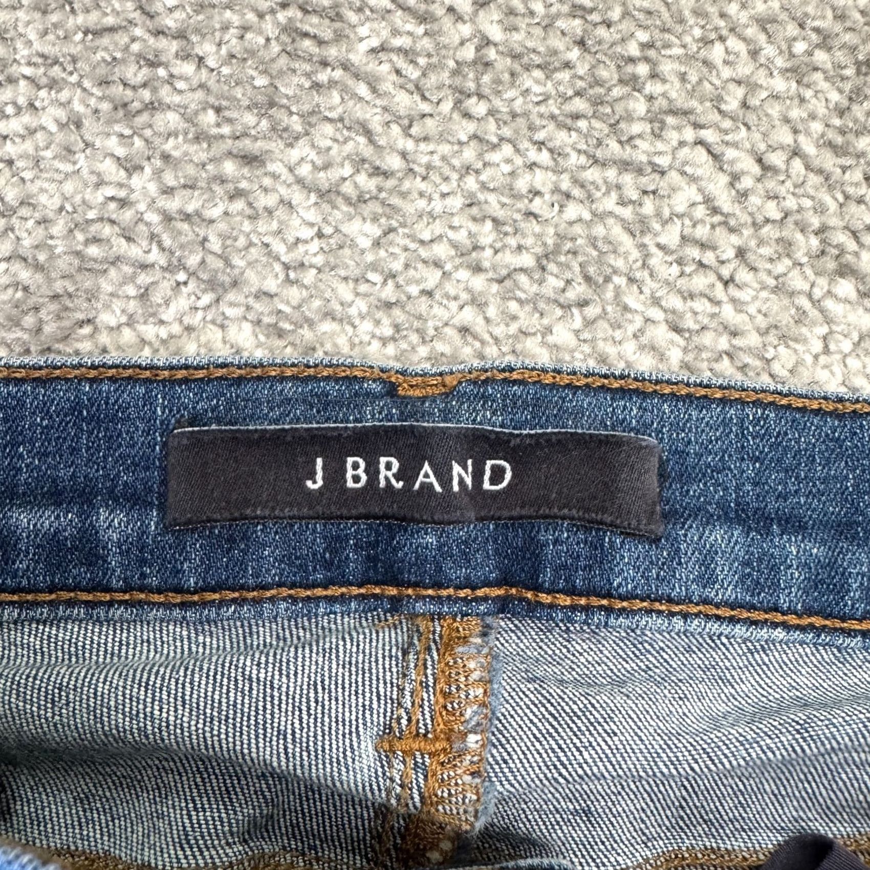 J Brand J Brand Breathless Skinny Denim Jeans Womens 25 Blue Raw Hem Capri Distressed Size 42" / US 20 - 6 Thumbnail