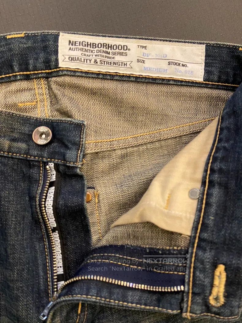 Neighborhood Neighborhood size M Blue Basic Washed Denim Pants Size US 27 - 4 Thumbnail