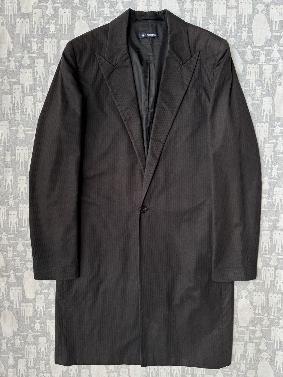 Raf Simons Raf Simons SS98 Satan Peak Lapel Pinstripes Cotton Coat Size US L / EU 52-54 / 3 - 1 Thumbnail