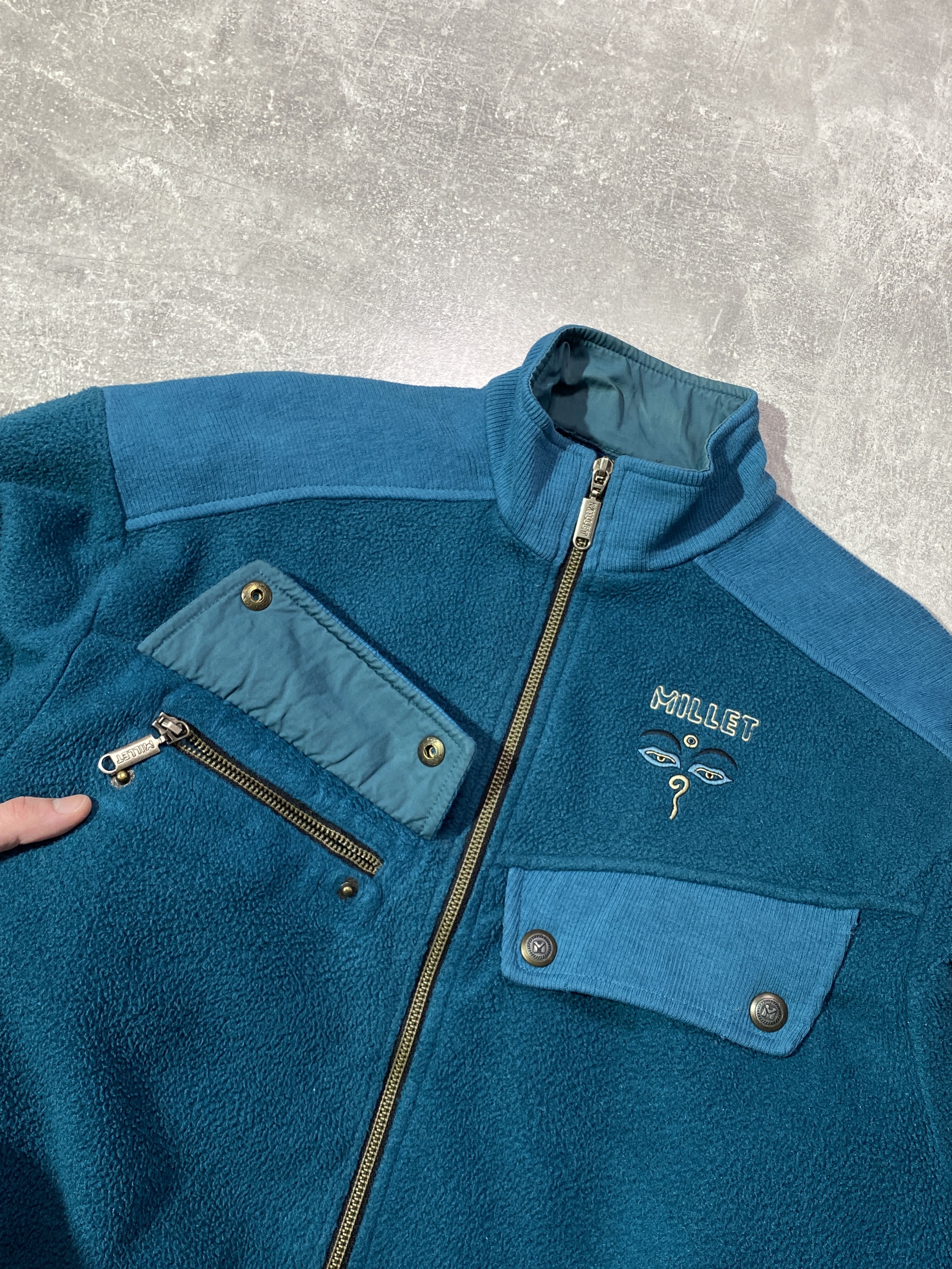 Vintage Vintage 90s MILLET Polartec Fleece Jacket Alpinism Outdoor Size US XS / EU 42 / 0 - 7 Thumbnail
