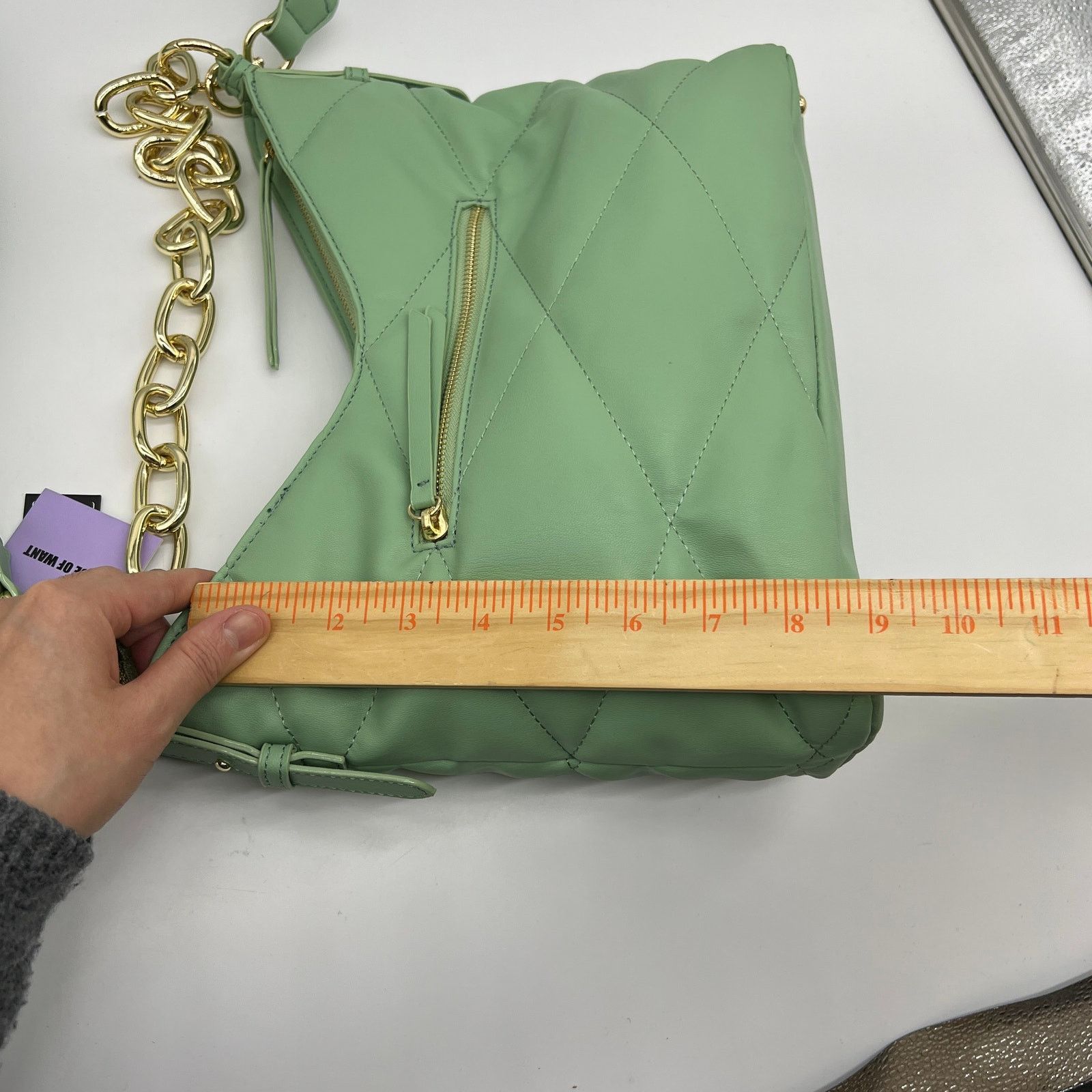 Other House of Want Convertible RFID Hobo Bag Green Fig Size ONE SIZE - 10 Thumbnail
