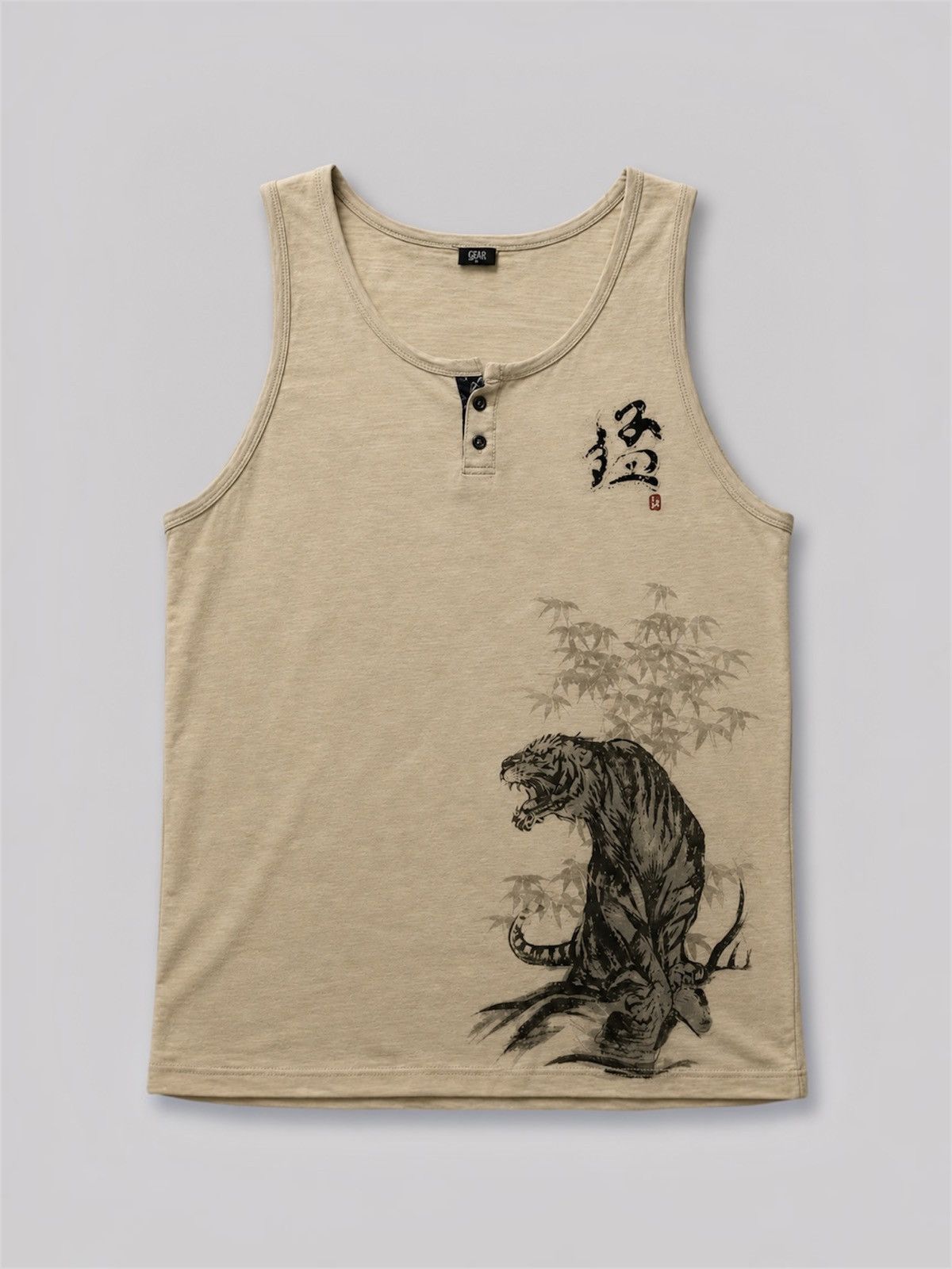 Karakuri Tamashii BULLET NOISE Japanese Sukajan Gothic Tiger Sleeveless Size US L / EU 52-54 / 3 - 1 Thumbnail