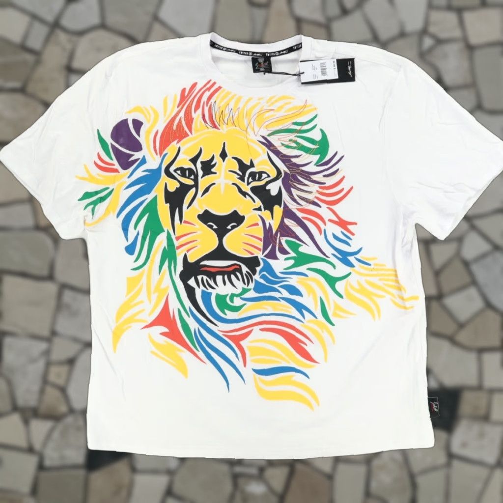 Vintage Switch Lion Limited Edition Solid T-Shirt White Men's 4XL Shirt Men 4XL White Lion Limited Edition Sweat? Size US XXL / EU 58 / 5 - 1 Thumbnail
