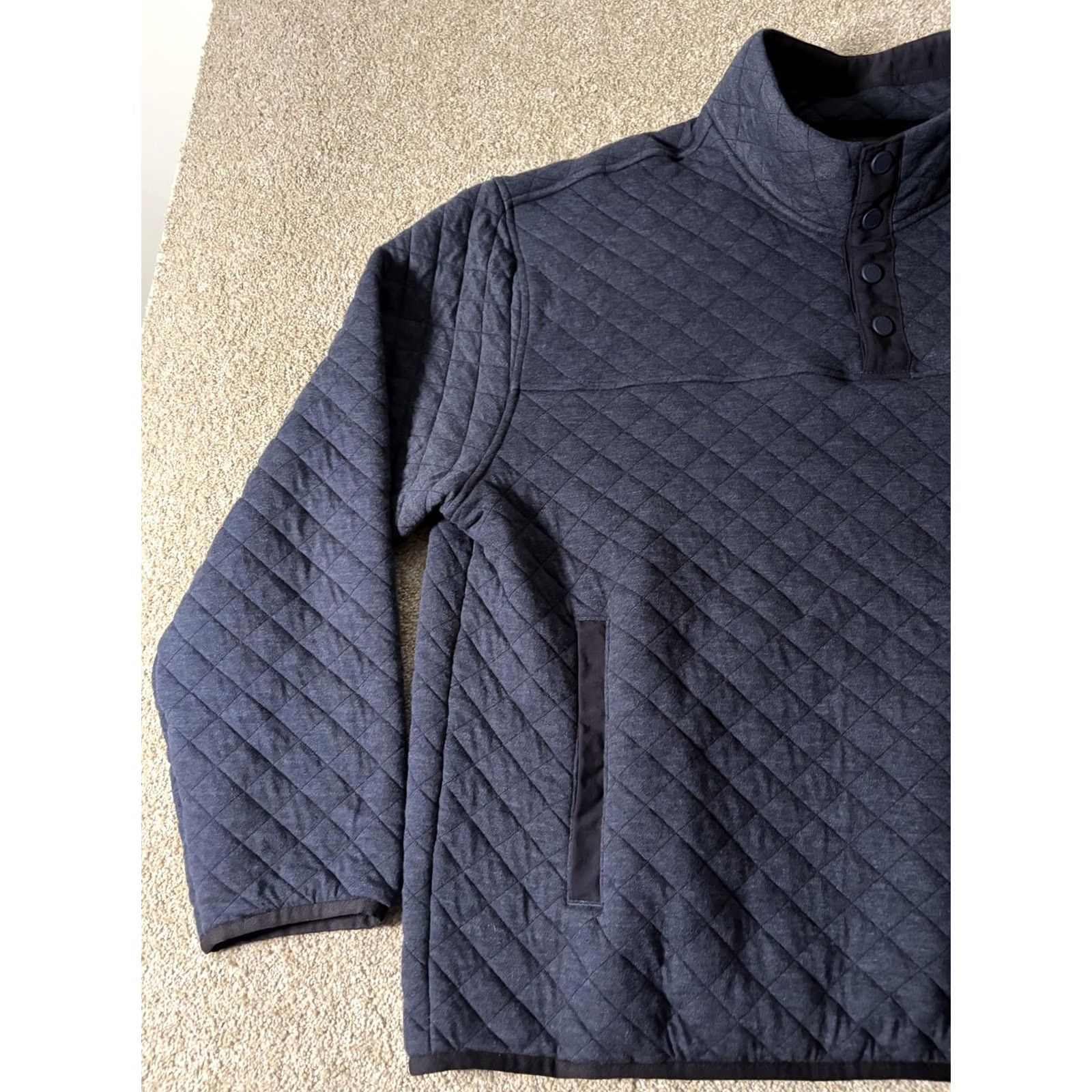 Vintage Ridgecut Toughwear Jacket Mens XL Blue Quilted Snap Puffer Workwear Outdoor Mid-Length Collared Pockets Casual Winter Size US XL / EU 56 / 4 - 2 Thumbnail
