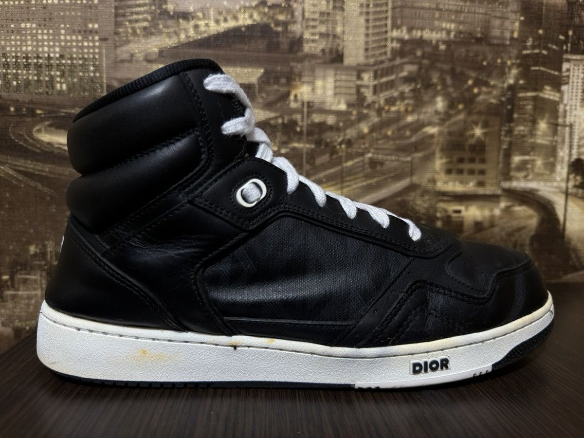 Dior Dior B27 Leather High-Top Sneakers 43 Men's Black LS 0822 Size US 10.5 / EU 43-44 - 5 Thumbnail