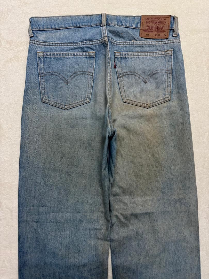 Levi's 💥SICK💥VINTAGE 90s-00s LEVI'S 515 RUSTY STONED WASHED DENIM Size US 32 / EU 48 - 12 Thumbnail