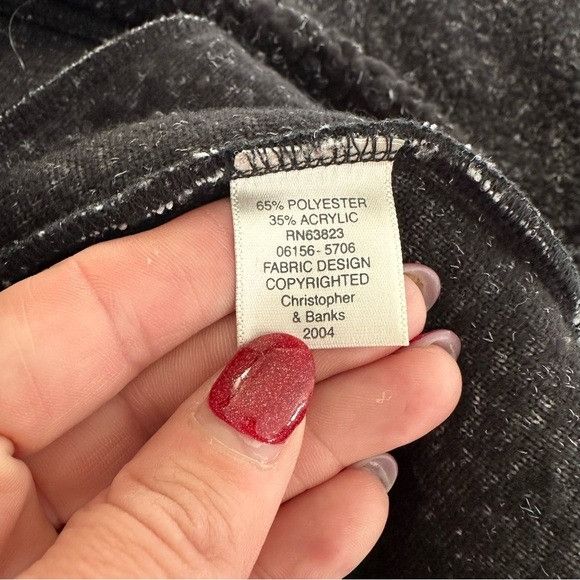 Vintage Vintage 2004 Christopher & Banks Chunky Teddy Fleece Pullove Size L / US 10 / IT 46 - 7 Thumbnail