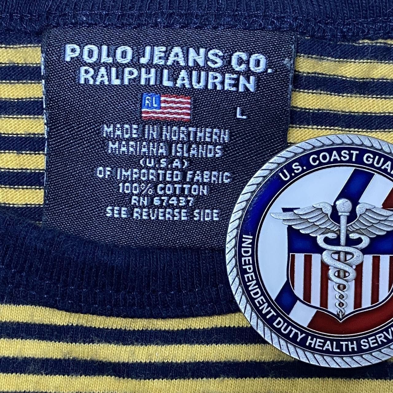 Polo Ralph Lauren Vintage Polo Jeans Co. Ralph Lauren Striped Tee Size Large Size US L / EU 52-54 / 3 - 3 Thumbnail
