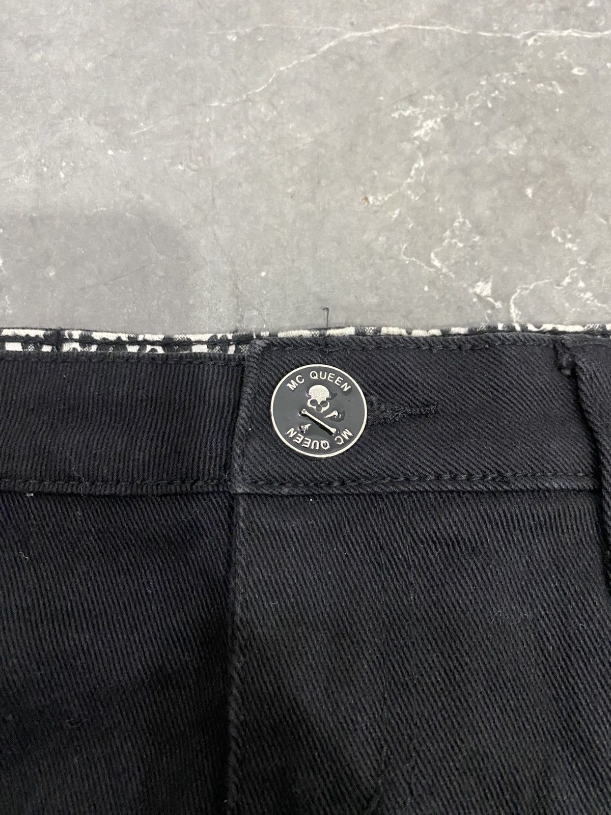 Japanese Brand Mcqueen Japanese Mini Skirt Lgb Kmrii Vkei Grunge Size 31" - 4 Thumbnail