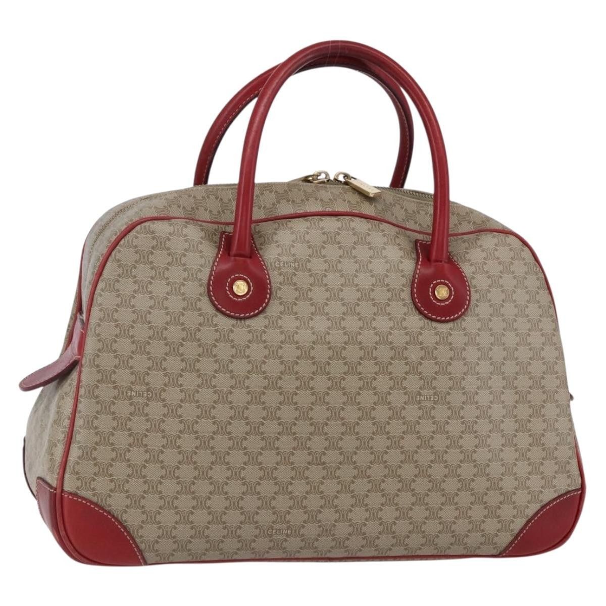 Celine Celine Vintage Macadam Handbag Canvas and Leather Size ONE SIZE - 1 Thumbnail