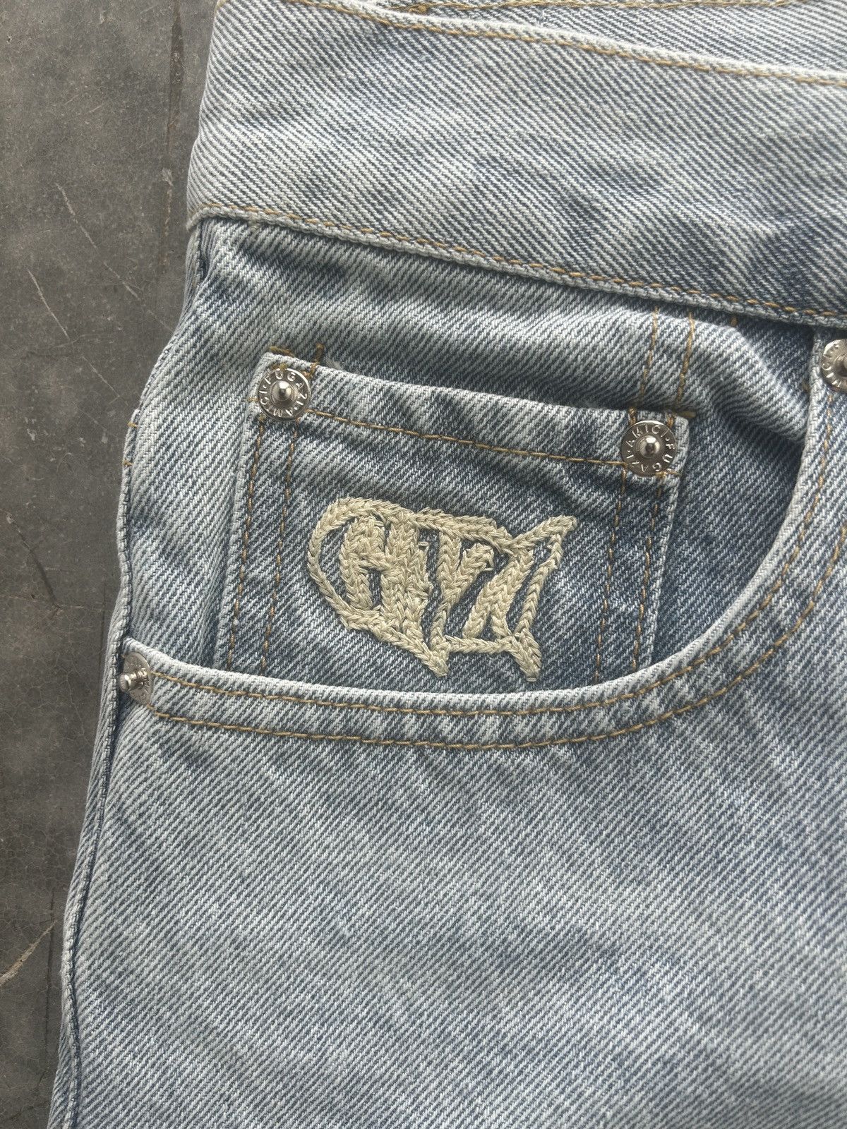 Fugazi Fugazi Chainstitched Baggy Jeans Size US 35 - 5 Thumbnail