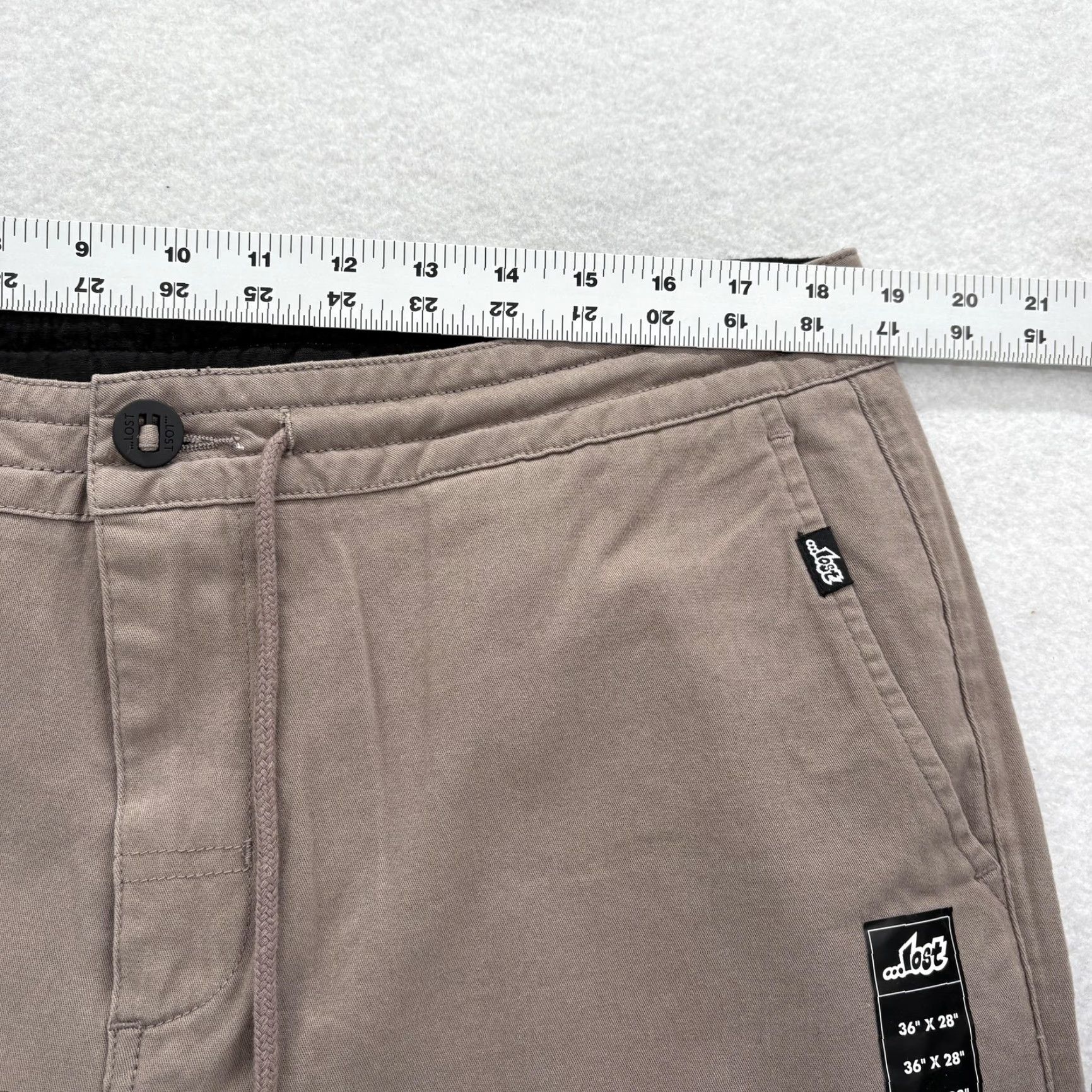 Vintage VINTAGE Lost Enterprises Pants Mens 36x28 Brown Drawstring Skater Grunge Y2K Size US 36 / EU 52 - 7 Thumbnail
