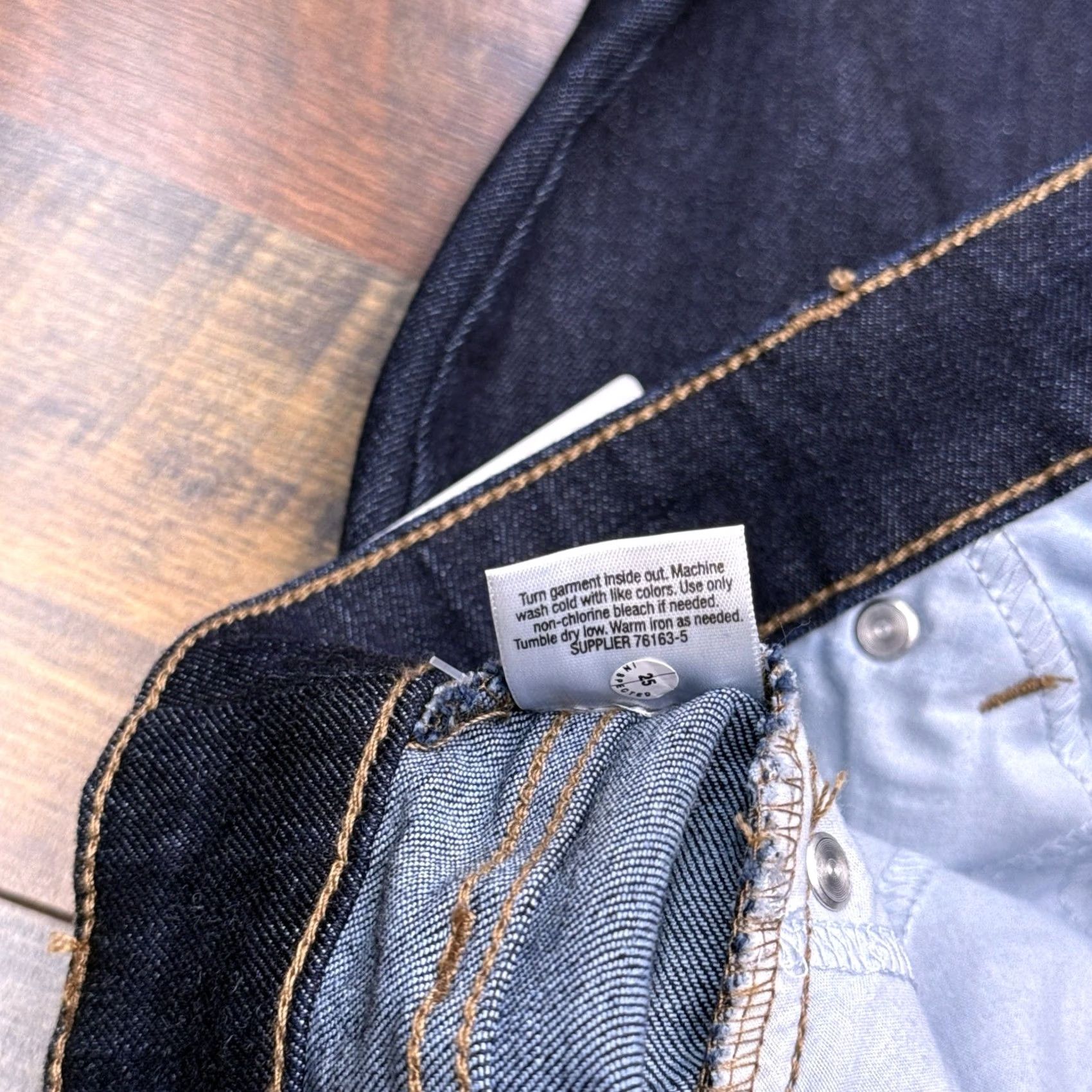 Vintage St Johns Bay Jeans Womens 14S Rinse Stretch Regular Straight 5-Pocket Denim Blue Size 36" / US 14 / IT 50 - 7 Thumbnail