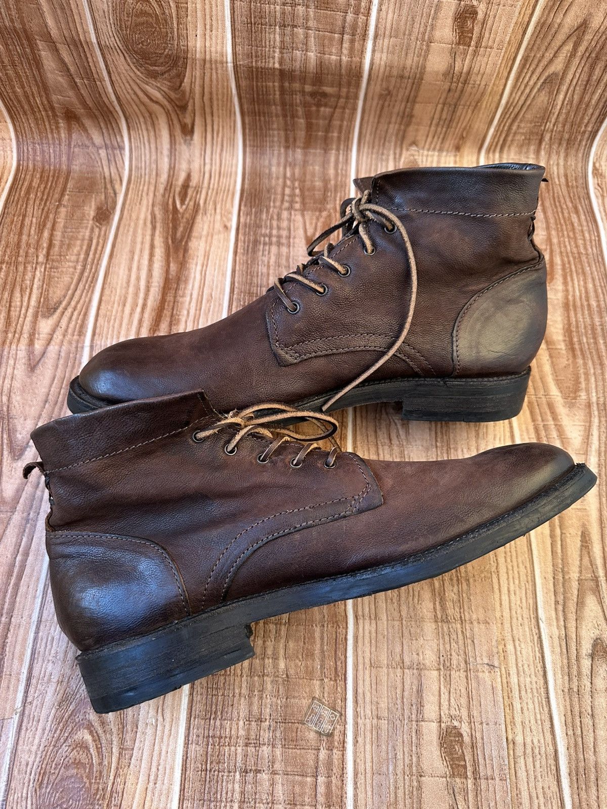 A.S.98 AS 98 Leather Boots Avant Garde Burnished Combat x Guidi Size US 12 / EU 45 - 15 Thumbnail