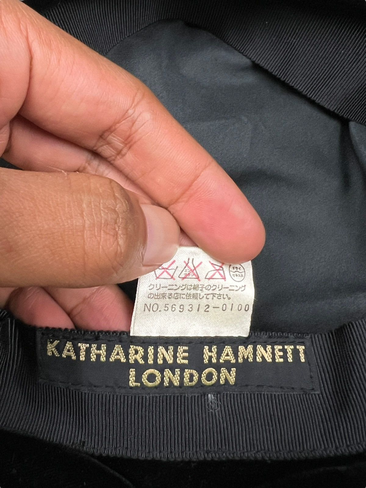 Katharine Hamnett London × Vintage 1990 Katharine Hamnett London Velvet Rayon Beret Size ONE SIZE - 7 Thumbnail