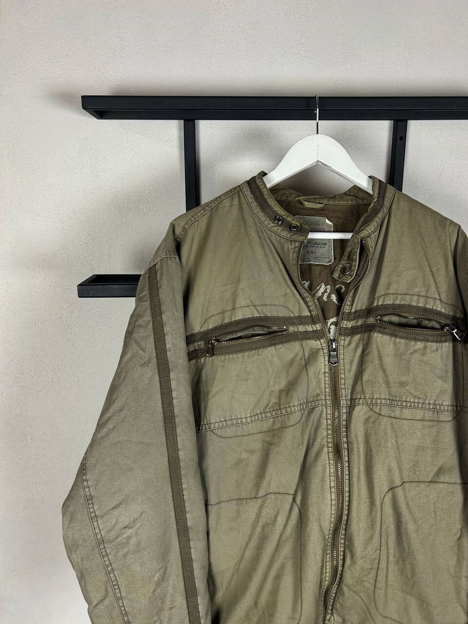 Japanese Brand Vintage Utility Zip Jacket Minimalist Military Olive Y2K Size US L / EU 52-54 / 3 - 2 Thumbnail