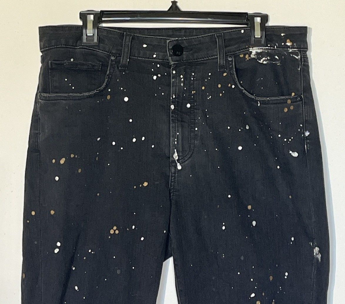 MONFRERE Monfrere Greyson Soho Paint Splatter Ripped Skinny Jeans Size US 34 / EU 50 - 3 Thumbnail