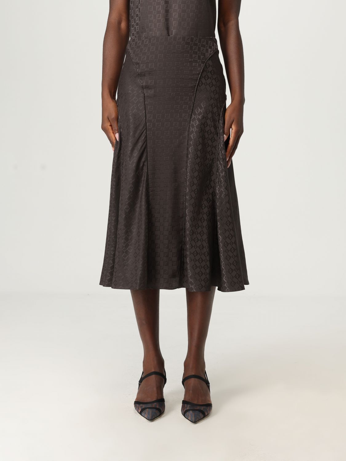 Fendi Fendi Skirt Woman Brown Size 26" / US 2 / IT 38 - 1 Thumbnail