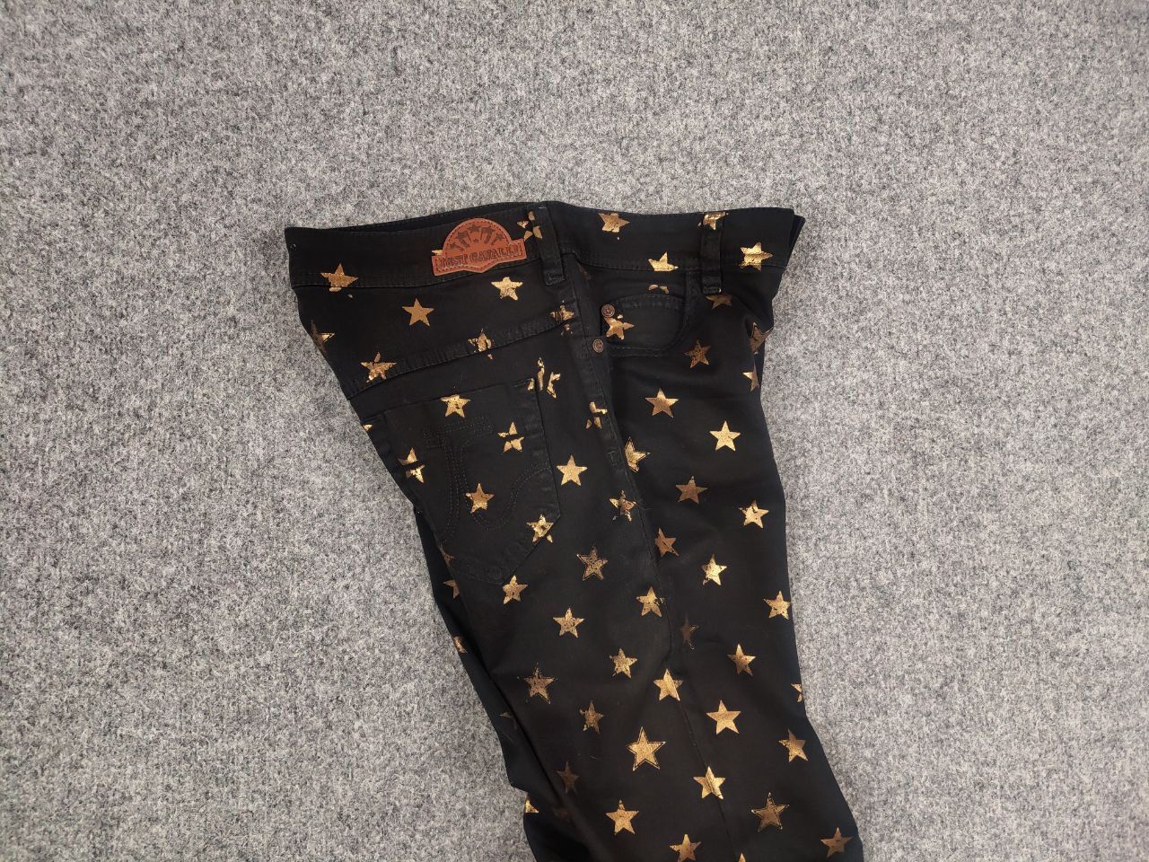 Just Cavalli Just Cavalli Casual black pants with gold star print Size 28" / US 6 / IT 42 - 11 Thumbnail