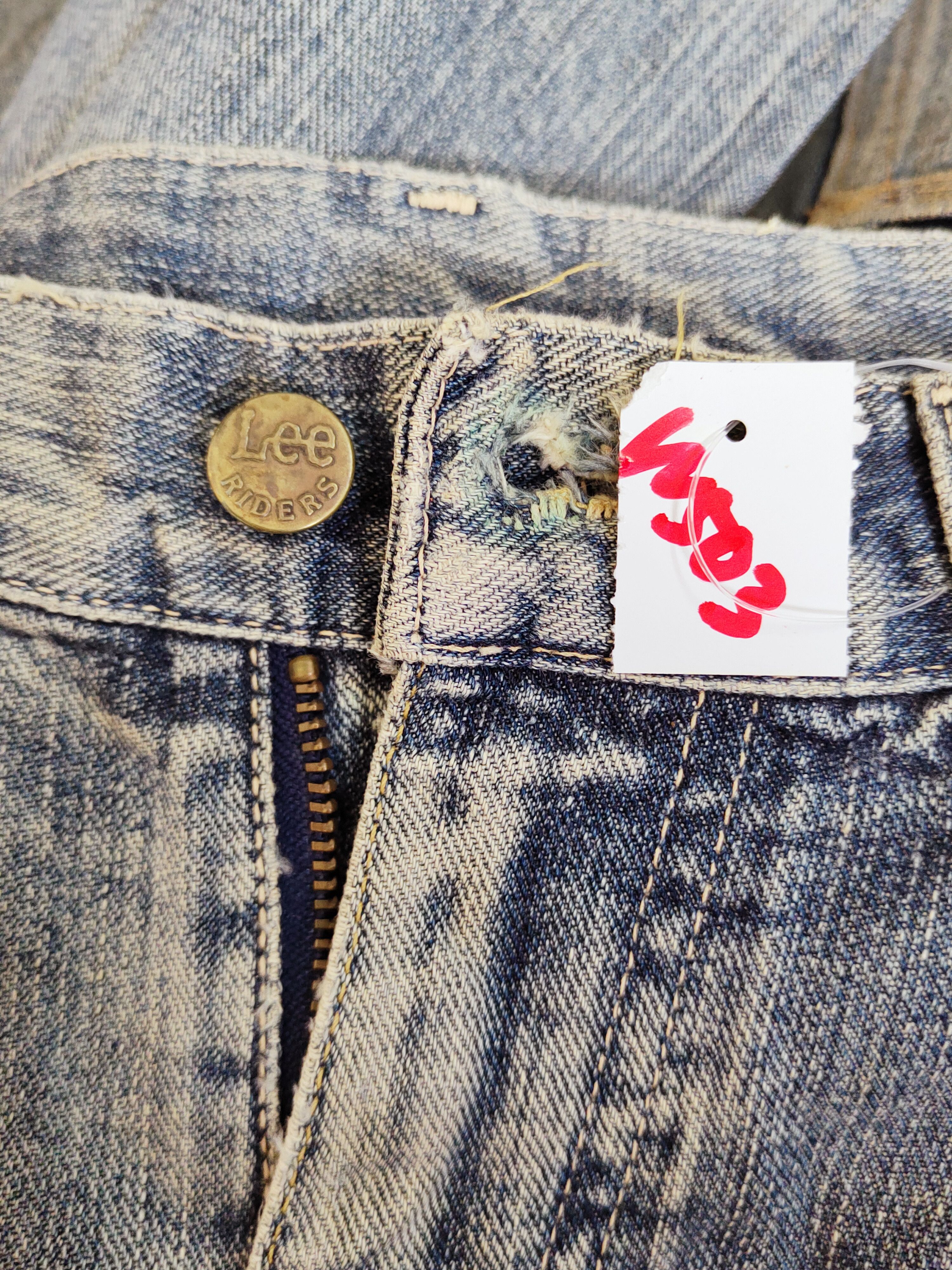 Japanese Brand Lee Blue Distressed Ripped denim Jeans #W503 Size US 30 / EU 46 - 19 Thumbnail