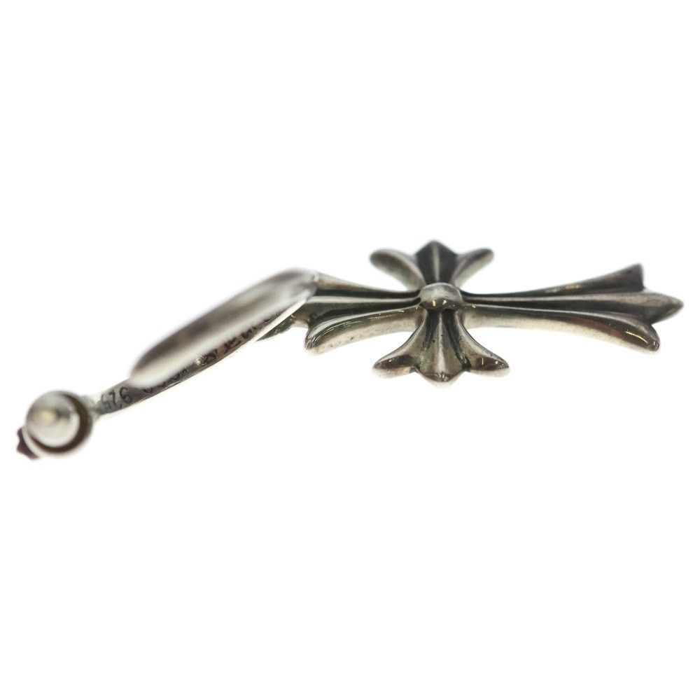 Chrome Hearts Chrome Hearts Tiny CH Cross Hoop Earring Silver Size ONE SIZE - 4 Thumbnail