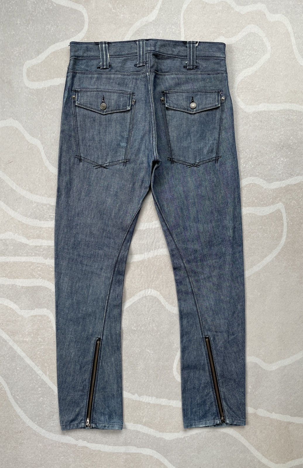 Japanese Brand Vibgyor Skinny Zipper Legs Jeans (P99) Size US 32 / EU 48 - 1 Thumbnail