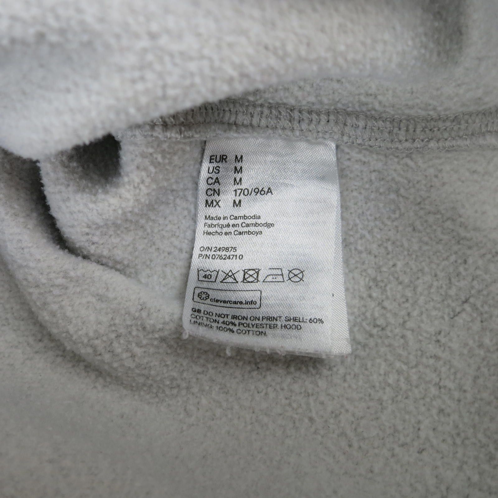 H&M Men's Medium H&M Harvard Gray Hoodie Sweatshirt Size US M / EU 48-50 / 2 - 8 Thumbnail